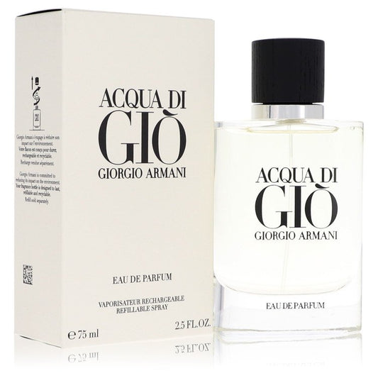 Acqua Di Gio by Giorgio Armani - (2.5 oz) Men's Eau De Parfum Refillable Spray