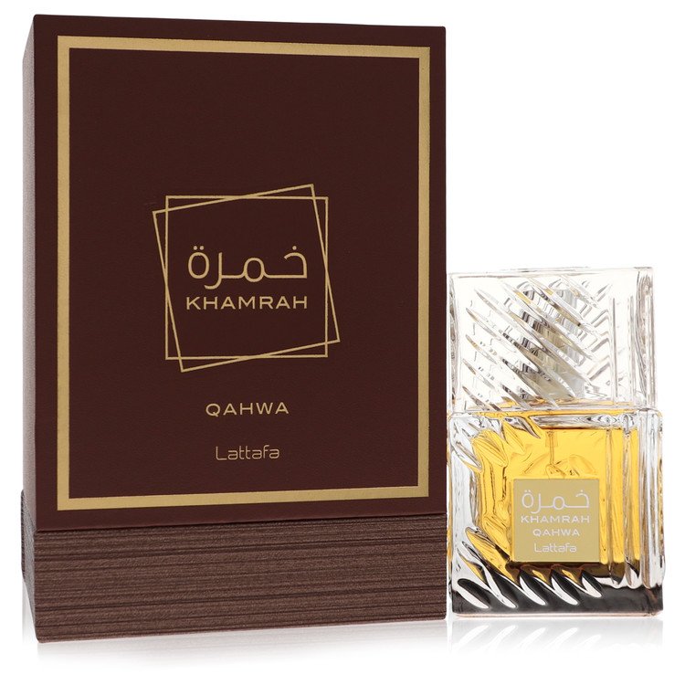 Lattafa Khamrah Qahwa by Lattafa Eau De Parfum Spray (Unisex) 3.4 oz