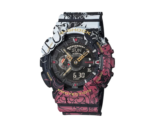 Casio G-Shock x One Piece GA110 Analog-Digital Resin Multi Watch GA110JOP-1A4