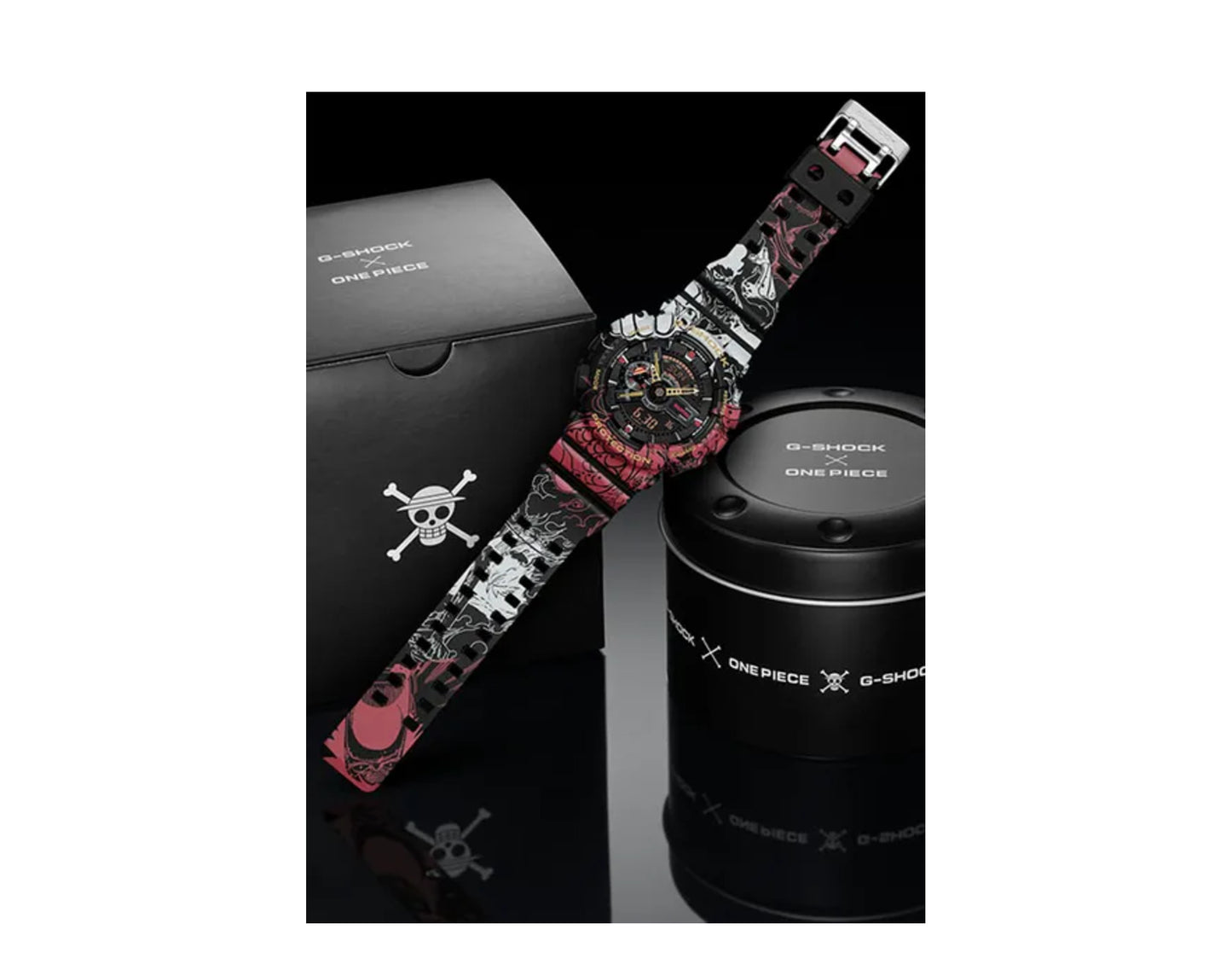 Casio G-Shock x One Piece GA110 Analog-Digital Resin Multi Watch GA110JOP-1A4