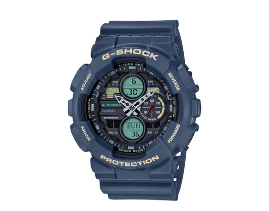 Casio G-Shock GA140 Analog-Digital Utility Blue Men's Watch GA140-2A