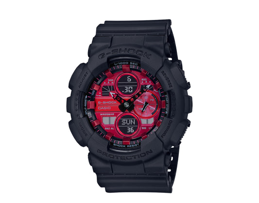 Casio G-Shock GA140 Analog-Digital Black/Red Men's Watch GA140AR-1A