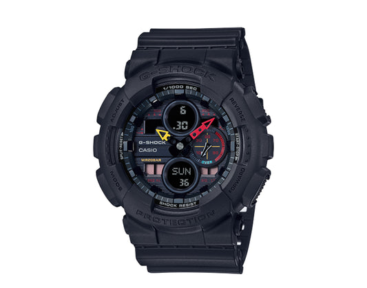 Casio G-Shock GA140 Neo Tokyo Analog-Digital Resin Black Men's Watch GA140BMC-1A