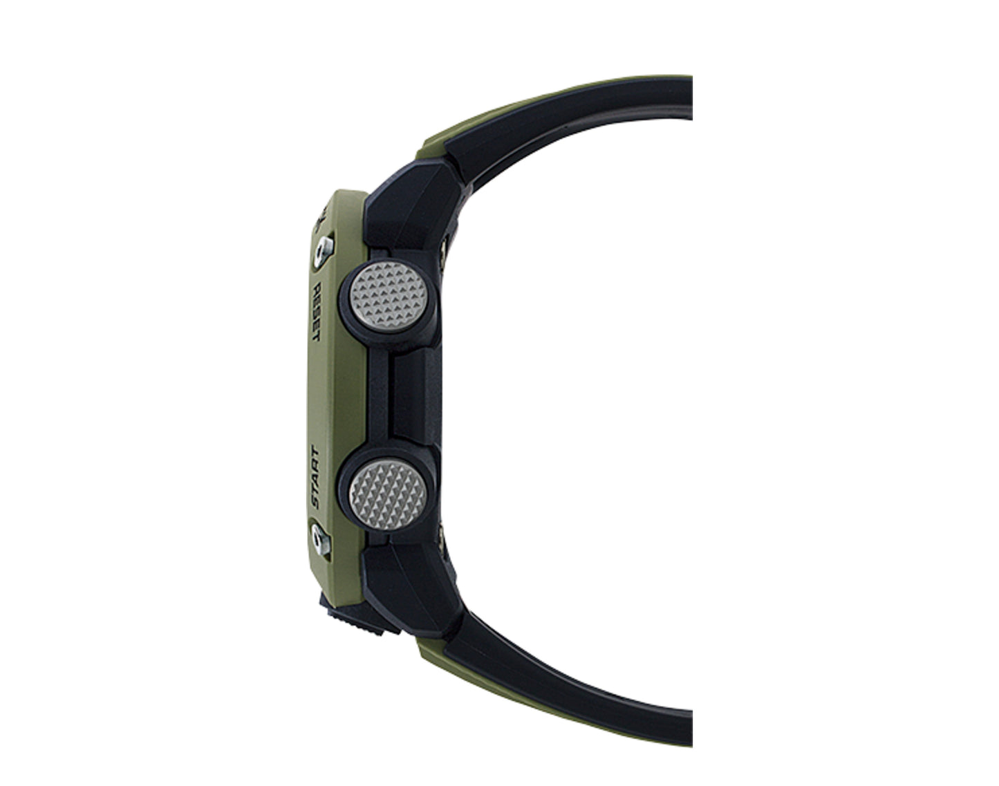 Casio G-Shock GA2000 Front Button Analog-Digital Olive/Black Men's Watch GA2000-3A