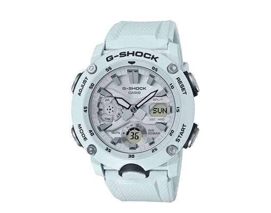 Casio G-Shock GA2000 Front Button Analog-Digital Metal White Out Men's Watch GA2000S-7A