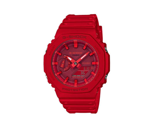 Casio G-Shock GA2100 A/D Digital Carbon Resin Red Men's Watch GA2100-4A
