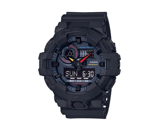 Casio G-Shock GA700 Neo Tokyo Analog-Digital Resin Black Men's Watch GA700BMC-1A