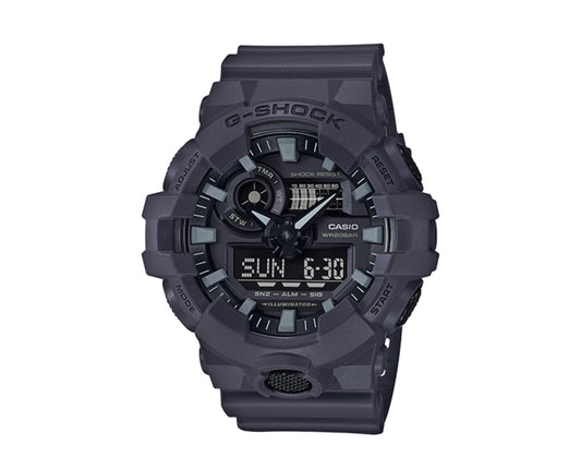 Casio G-Shock Front Button Analog-Digital Resin Grey Men's Watch GA700UC-8A