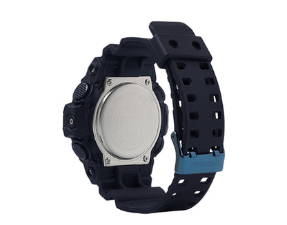 Casio G-Shock GA710 Front Button Analog-Digital Black/Blue Men's Watch GA710B-1A2