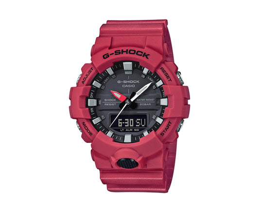 Casio G-Shock GA800 Analog-Digital Resin Red/Black Men's Watch GA800-4A