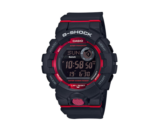 Casio G-Shock Digital Resin Bluetooth Black/Red Men's Watch GBD800-1