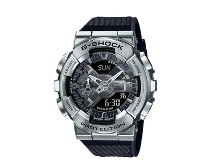 Casio G-Shock GM110 Analog Digital Metal-Resin Silver/Black Watch GM110-1A