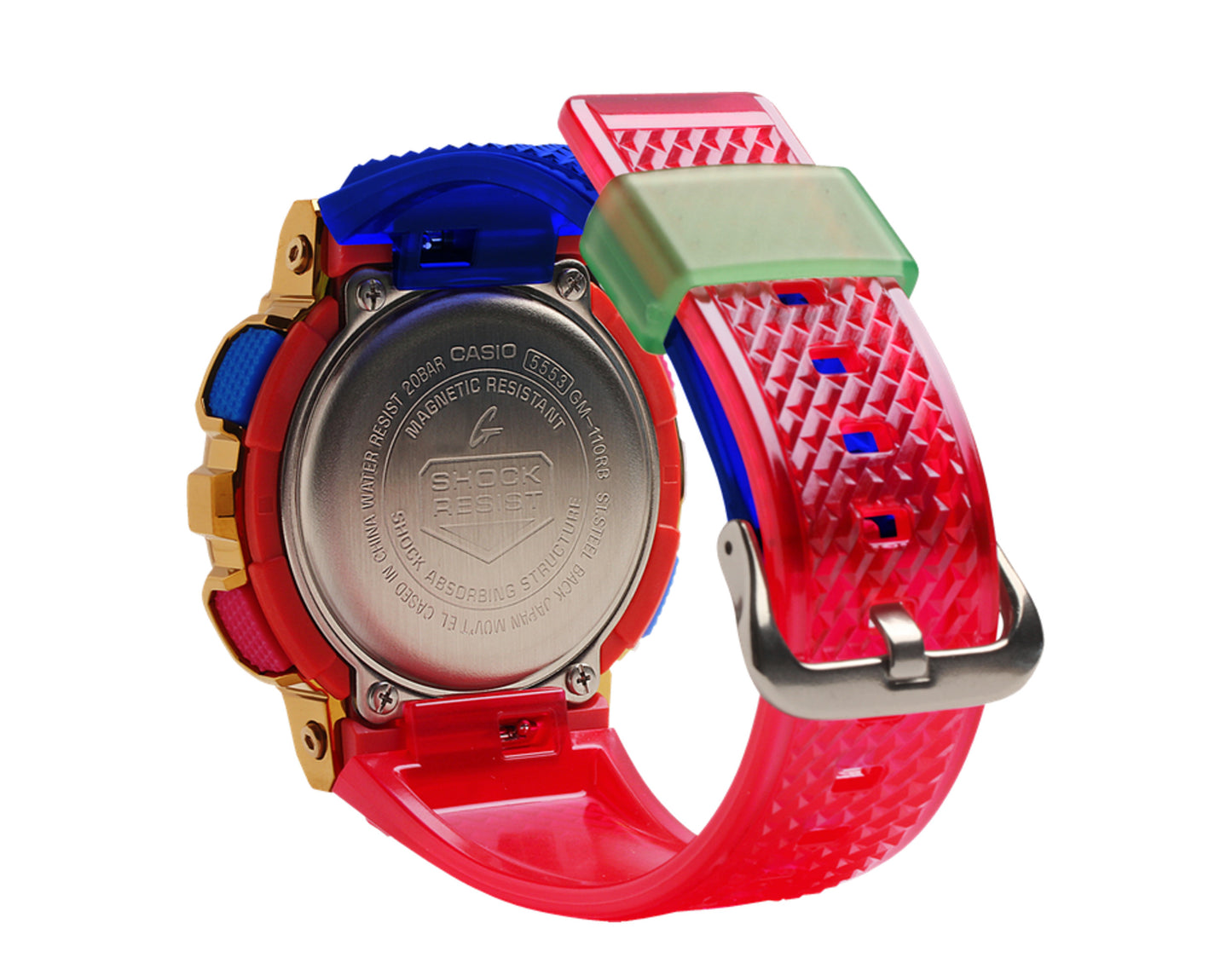 Casio G-Shock GM110RB Analog-Digital Metal-Resin Rainbow Watch GM110RB-2A