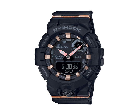 Casio G-Shock GMAB800 Analog-Digital Step Tracker Black/Rose Gold Women's Watch GMAB800-1A