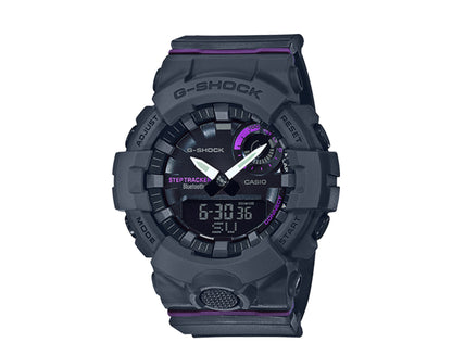 Casio G-Shock GMAB800 Analog-Digital Step Tracker Grey/Purple Women's Watch GMAB800-8A