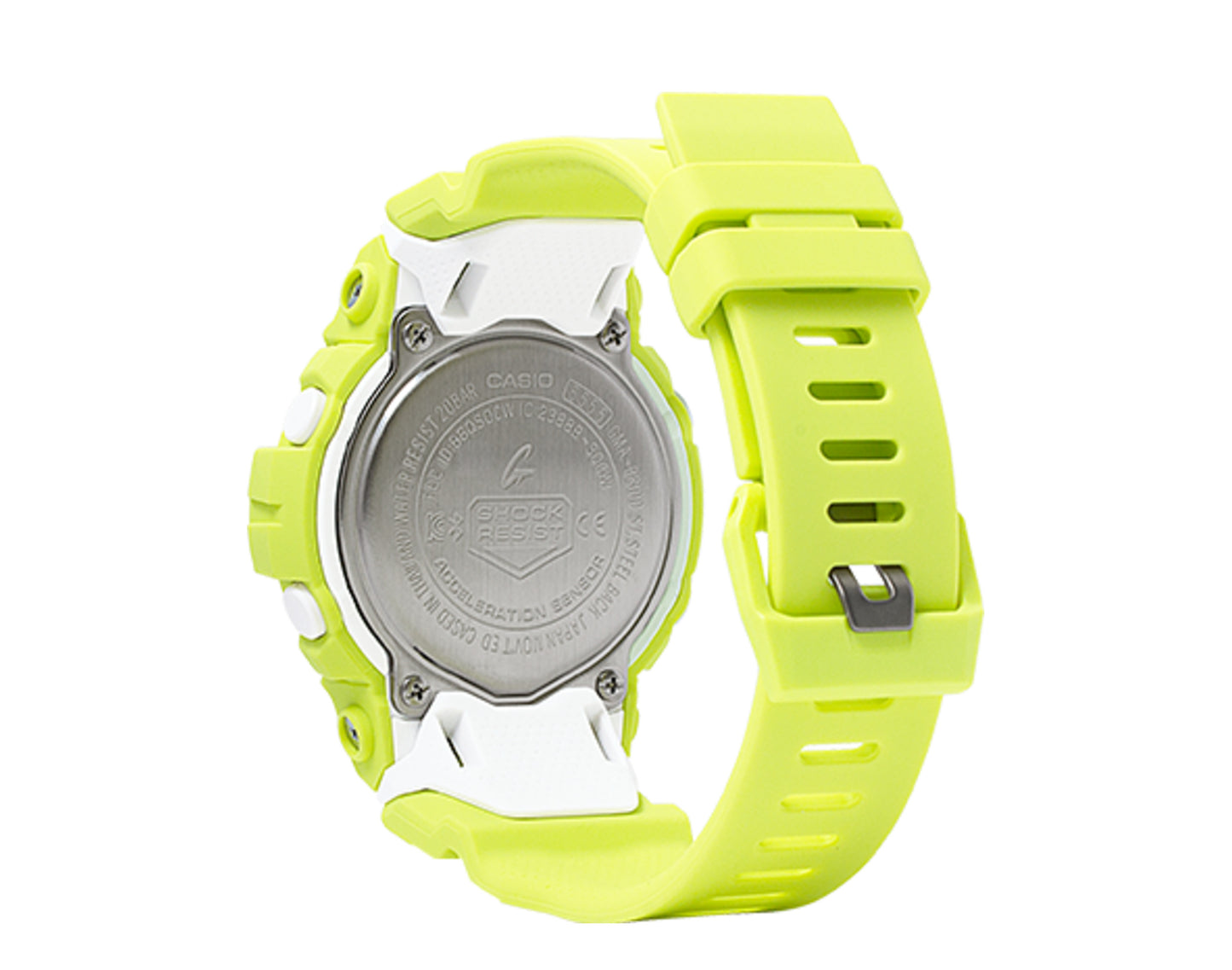 Casio G-Shock GMAB800 Analog-Digital Step Tracker Neon Yellow Women's Watch GMAB800-9A
