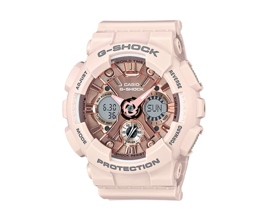 Casio G-Shock S Series Analog-Digital Resin Pink/Rose Women's Watch GMAS120MF-4ACR