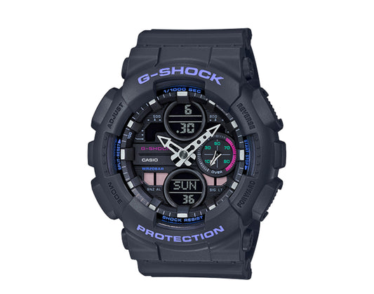 Casio G-Shock GMAS140 S Series Analog-Digital Resin Grey/Pink Women's Watch GMAS140-8A