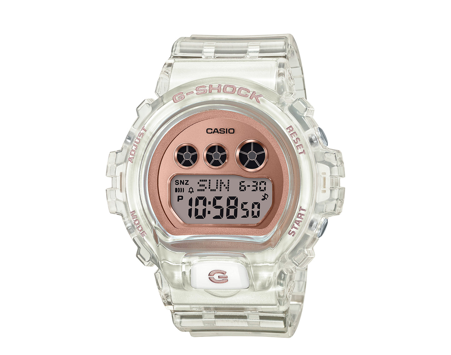 Casio G-Shock GMDS6900 Metallic Digital Skeleton Resin Clear Watch GMDS6900SR-7