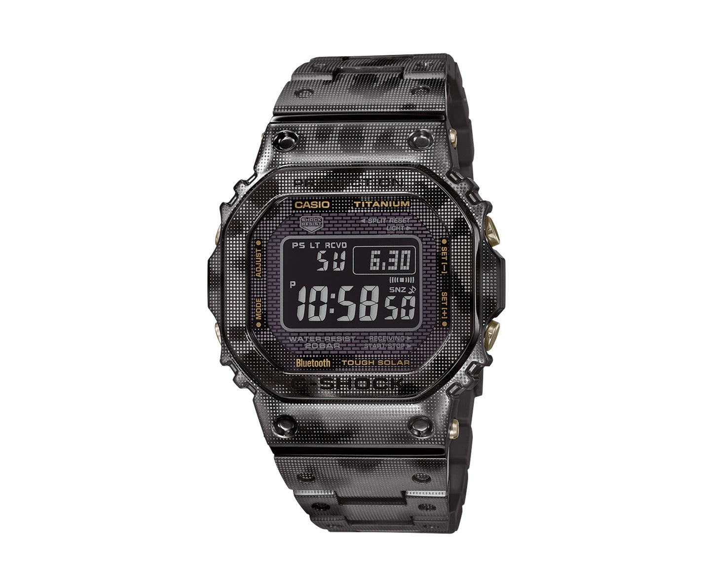 Casio G-Shock GMWB5000 Digital Titanium Laser Camo Men's Watch GMWB5000TCM-1