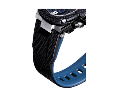 Casio G-Shock GSTB100 G-STEEL Analog Chrono Black/Blue Men's Watch GSTB100XA-1A