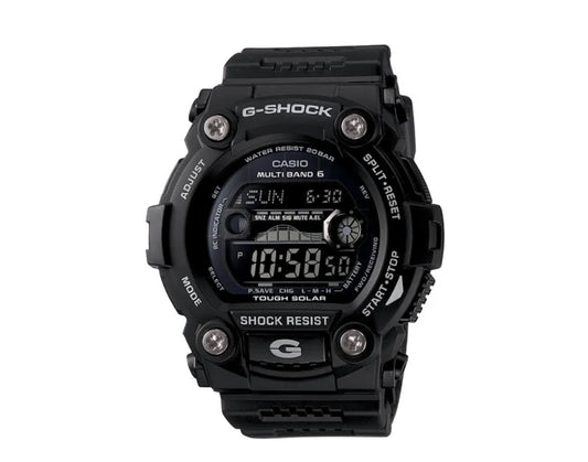 Casio G-Shock G7900 BlackOut Digital Tide Graph Resin Black Watch GW7900B-1