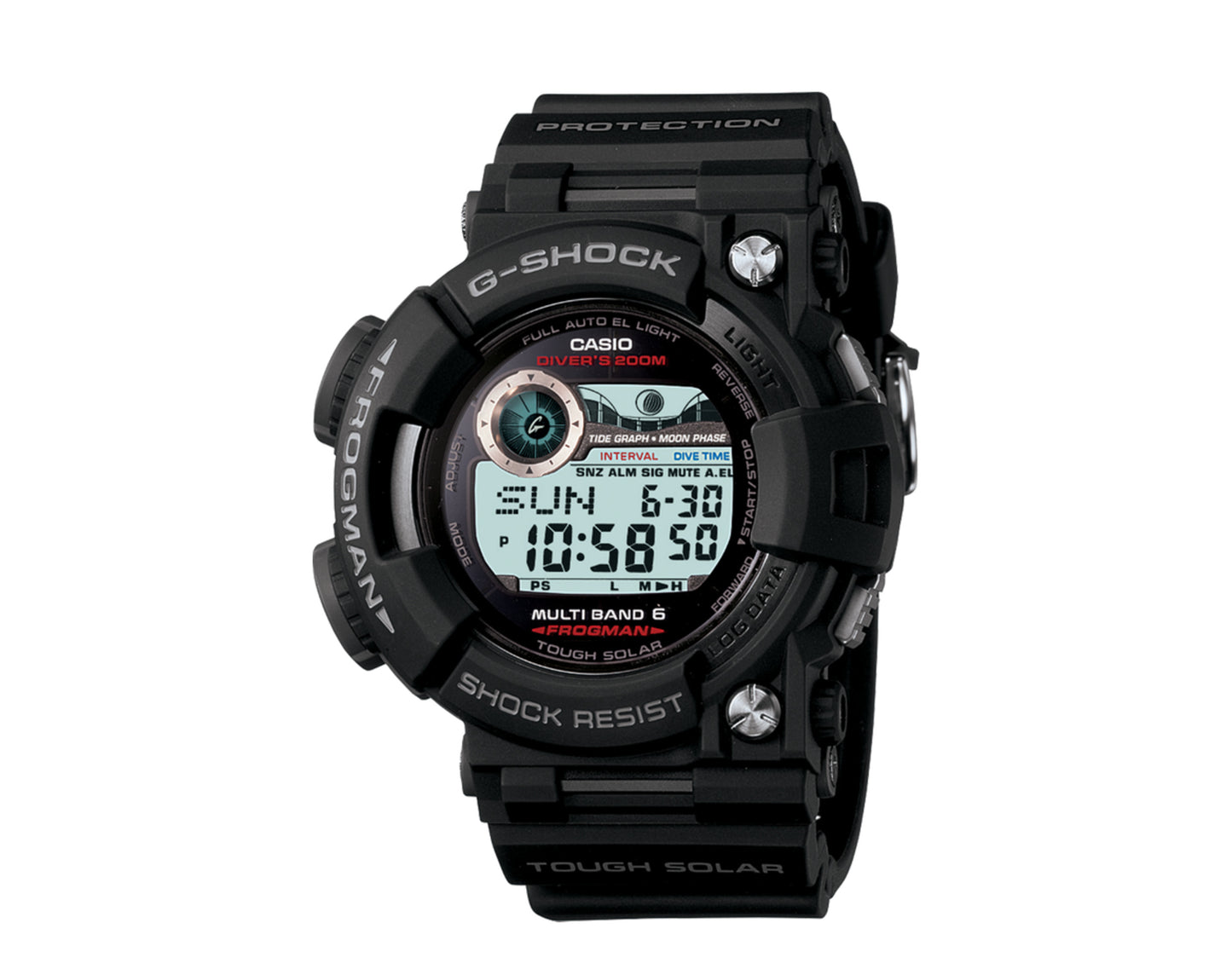 Casio G-Shock GWF1000 FrogMan Digital Resin Black Watch GWF1000-1