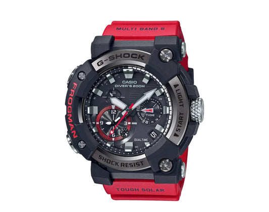 Casio G-Shock GWFA1000 FrogMan Master Of G ISO Analog Red Watch GWFA1000-1A4