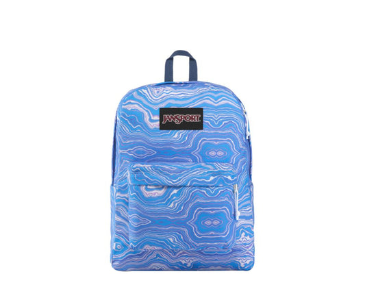 Jansport Black Label SuperBreak Blue Geode Load Print Backpack JS00TWK85S5