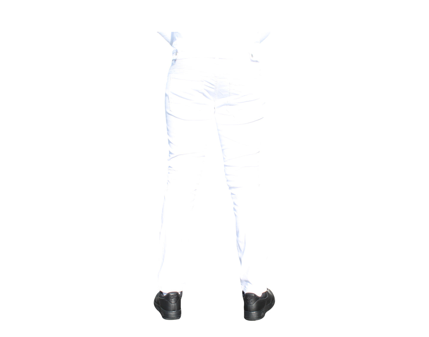 Kilogram Denim Motor Biker Pure White Men's Jeans KG2762-PWHT
