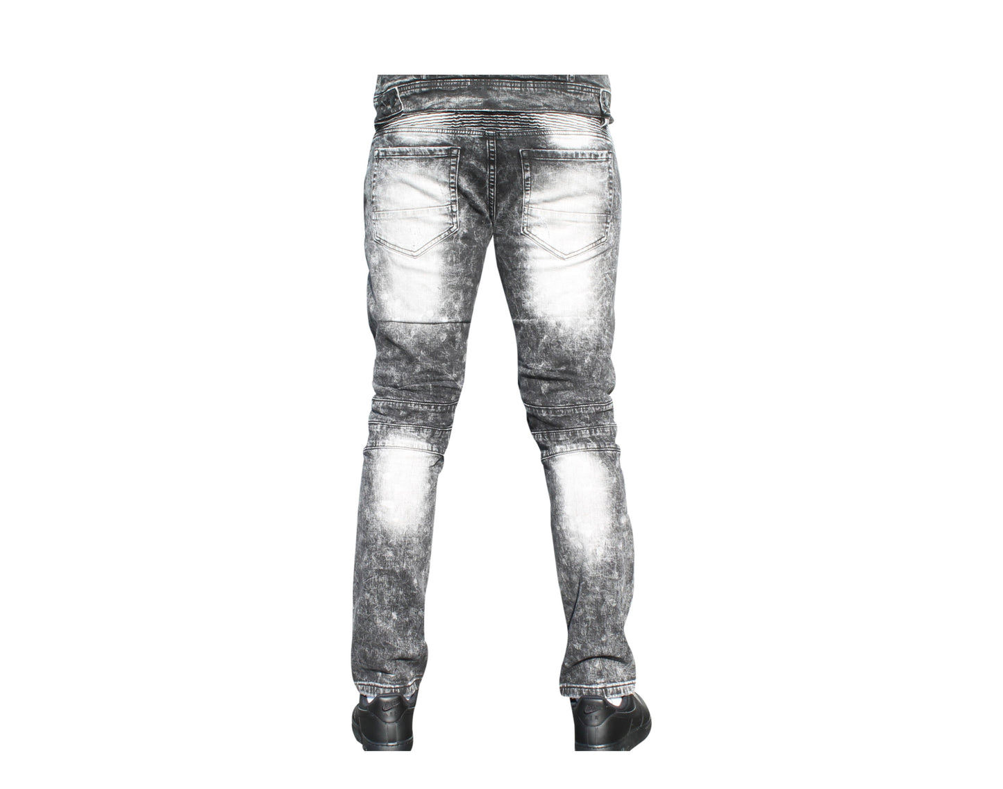 Kilogram Denim Acid Motor Back Grey/Black Men's Jeans KG2854-GREY