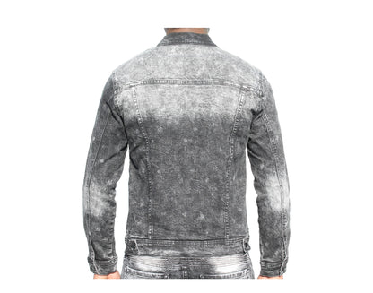 Kilogram Denim Classic Grey/Black Men's Jeans Jacket KG7854-GREY