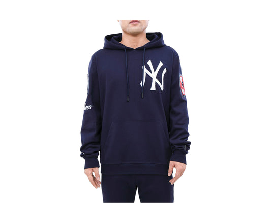 Pro Standard MLB New York Yankees Logo Navy Pullover Hoodie LNY531152-MDNVY