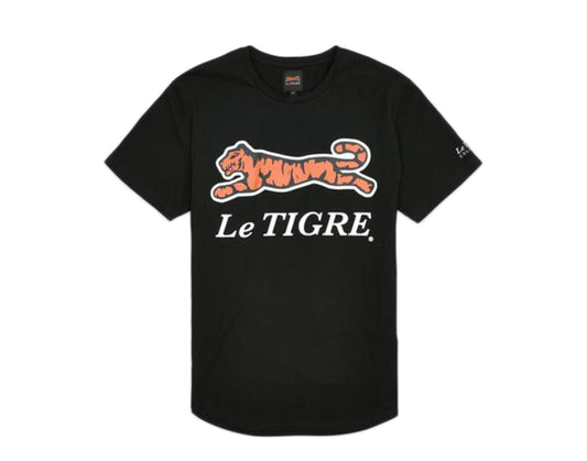 Le Tigre Classic Logo Black Men's T-Shirt LT449-BLK