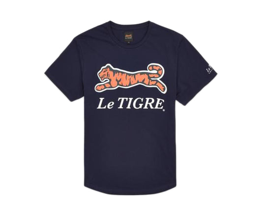Le Tigre Classic Logo Navy Blue Men's T-Shirt LT449-NVY