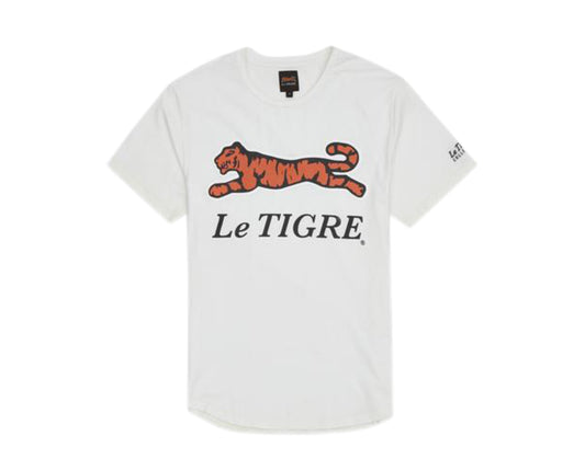Le Tigre Classic Logo White Men's T-Shirt LT449-WHT