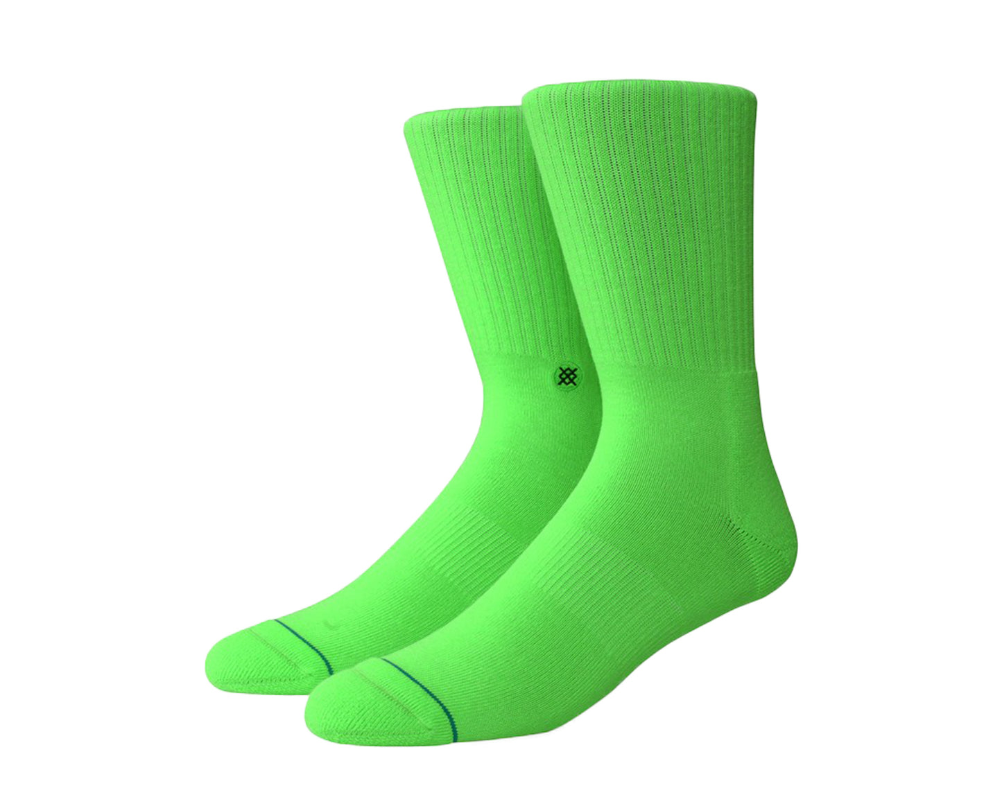 Stance Icon Classic Crew Neon Green Socks M311D14ICO-NEG