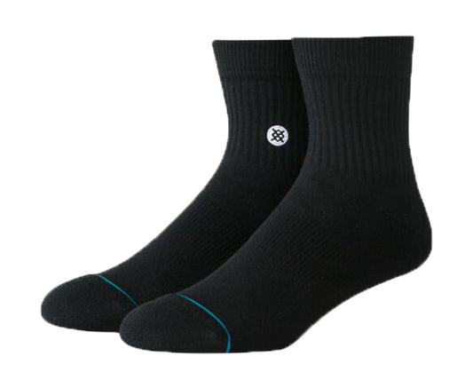 Stance Icon Classic QTR Black/White Ankle Socks M356C19ICO-BLW