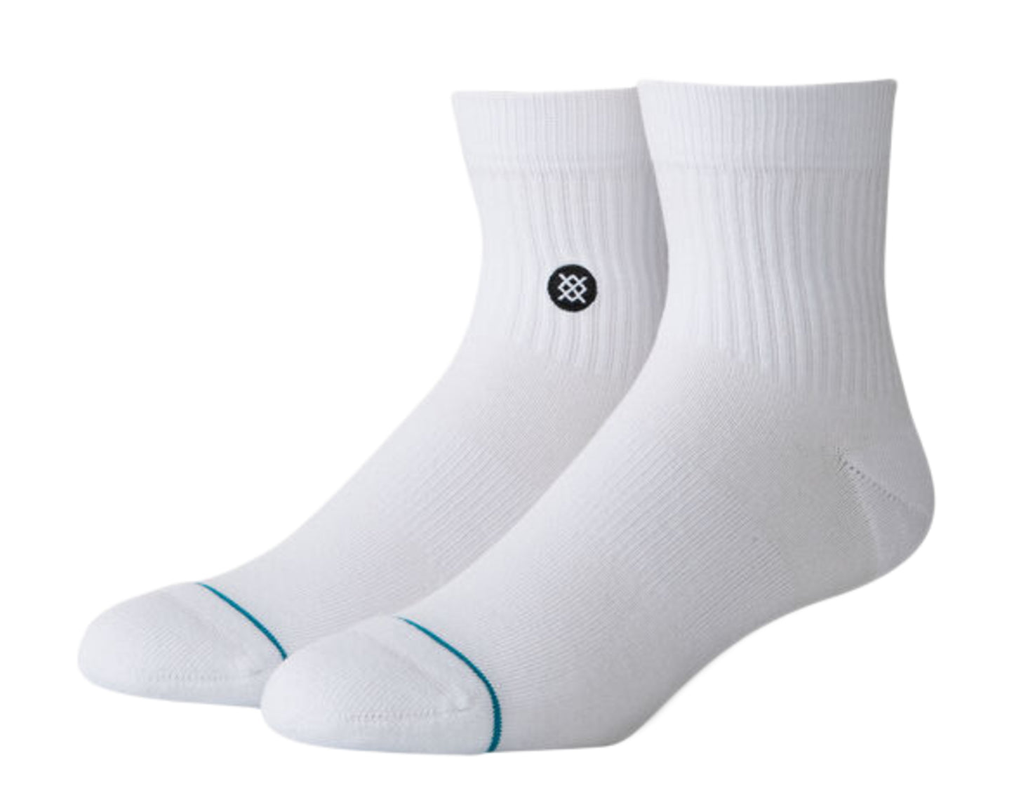 Stance Icon Classic QTR White/Black Ankle Socks M356C19ICO-WHB