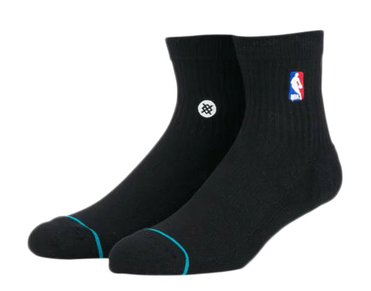 Stance Casual NBA Logoman QTR Black Ankle Socks M356D17LOG-BLK
