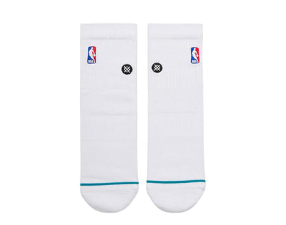 Stance Casual NBA Logoman QTR White Ankle Socks M356D17LOG-WHT