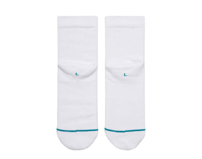 Stance Casual NBA Logoman QTR White Ankle Socks M356D17LOG-WHT