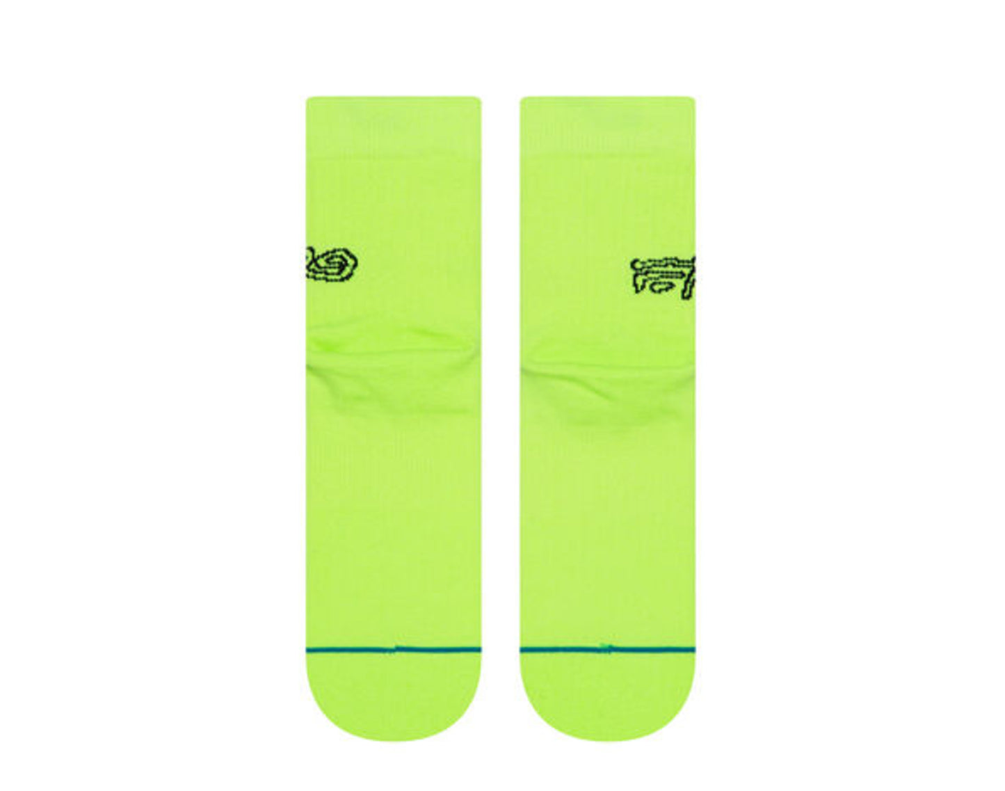 Stance Anthem A$ap Ferg QTR Neon Green/Black Socks M356D19AFQ-NEG