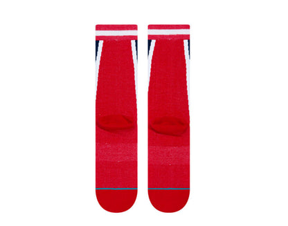Stance Casual NBA Houston Rockets HWC Warmup Red/Navy Crew Socks M545B19HOU-RED