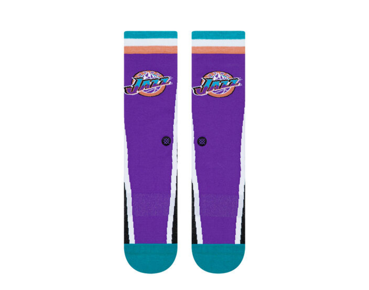 Stance Casual NBA Utah Jazz HWC Warmup Purple/Black Crew Socks M545B19JAZ-PUR