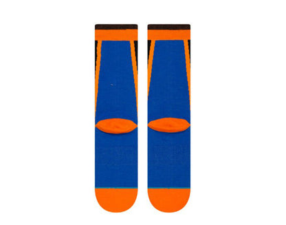 Stance Casual NBA NY Knicks HWC Warmup Blue/Orange Crew Socks M545B19KNI-BLU