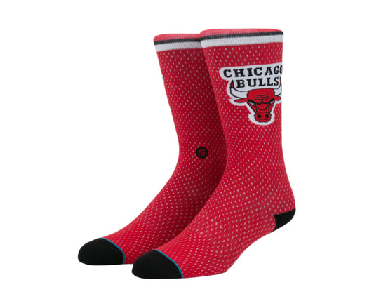 Stance Casual NBA Chicago Bulls Jersey Red/Black Crew Socks M545D17BUL-RED