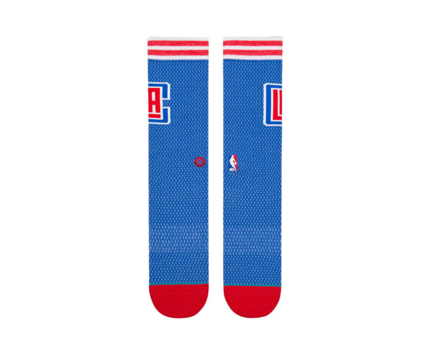 Stance Casual NBA LA Clippers Jersey Blue/Red Crew Socks M545D17CLI-BLU