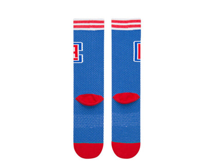Stance Casual NBA LA Clippers Jersey Blue/Red Crew Socks M545D17CLI-BLU