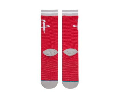 Stance Casual NBA Houston Rockets Jersey Red/Grey Crew Socks M545D17ROC-RED